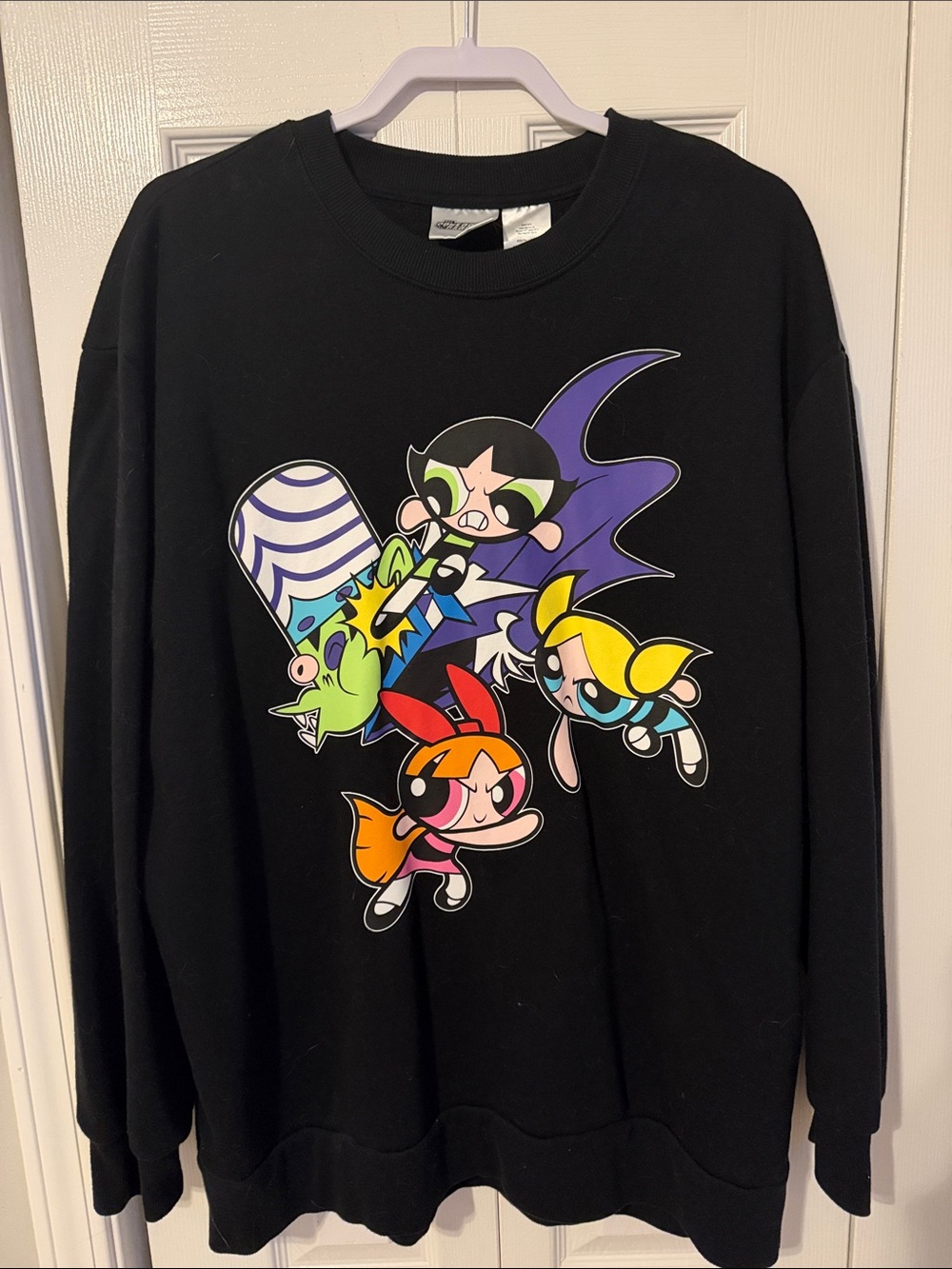 Black Powerpuff Girls Graphic Sweatshirt